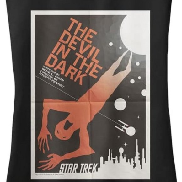 Star Trek Racerback Devil in the Dark Large Black Original Series Tank Chest:34" - Picture 4 of 9